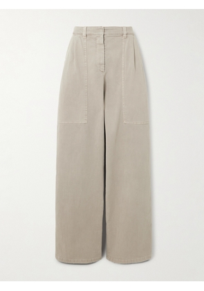 Brunello Cucinelli - Cotton-twill Pants - Brown - IT36,IT38,IT40,IT42,IT44,IT46,IT48,IT50