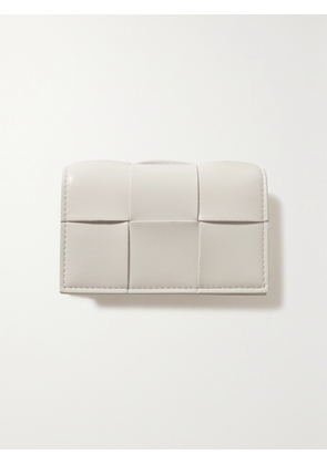 Bottega Veneta - Cassette Intrecciato Leather Cardholder - White - One size
