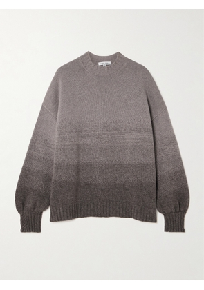 NET-A-PORTER For The King’s Foundation - Dégradé Wool And Cashmere-blend Sweater - Gray - XS/S,M/L,XL/XXL