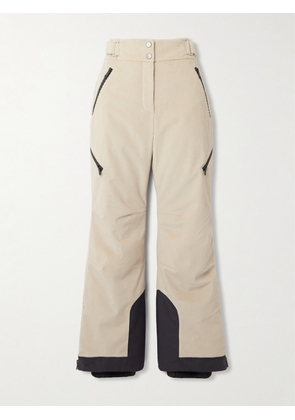 Brunello Cucinelli - Padded Cotton-corduroy Flared Ski Pants - Neutrals - IT36,IT38,IT40,IT42,IT44,IT46,IT48,IT50