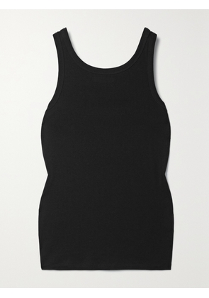 The Row - Essentials Frankie Organic Cotton-jersey Tank - Black - x small,small,medium,large,x large