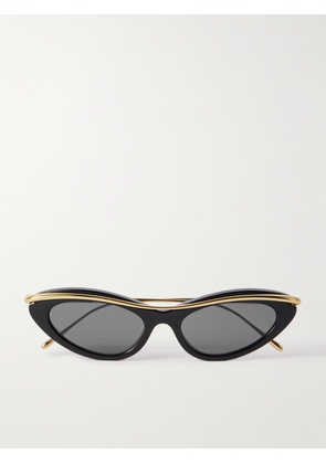 Loewe - Cat-eye Gold-tone And Acetate Sunglasses - One size