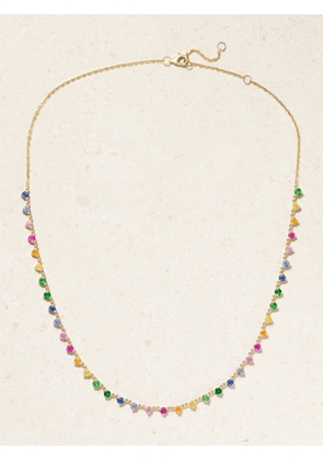 Roxanne First - 100s And 1000s Cupcake 14-karat Gold Sapphire Necklace - Multi - One size