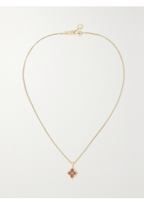 Buccellati - Opera Tulle 18-karat Gold And Enamel Necklace - One size