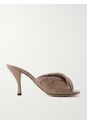 Bottega Veneta - Blink Twisted Intrecciato Leather Mules - Brown - EU 37,EU 38,EU 40