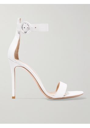 Gianvito Rossi - Portofino 105 Leather Sandals - White - IT34,IT34.5,IT35,IT35.5,IT36,IT36.5,IT37,IT37.5,IT38,IT38.5,IT39,IT39.5,IT40,IT40.5,IT41,IT41.5,IT42
