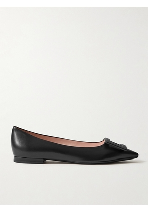 Roger Vivier - Gommettine Buckled Leather Ballet Flats - Black - IT34,IT34.5,IT35,IT35.5,IT36,IT36.5,IT37,IT37.5,IT38,IT38.5,IT39,IT39.5,IT40,IT40.5,IT41,IT41.5,IT42