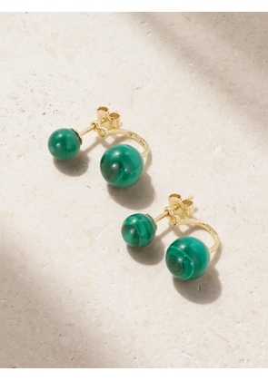 Mateo - 14-karat Gold Malachite Earrings - One size