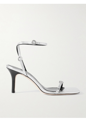 Aeyde - Hallie Metallic Leather Sandals - Silver - IT35,IT36,IT36.5,IT37,IT37.5,IT38,IT38.5,IT39,IT39.5,IT40,IT40.5,IT41,IT42