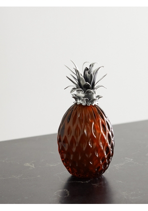 Buccellati - Pineapple Sterling Silver And Glass Table Marker - One size