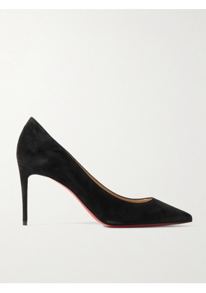 Christian Louboutin - Kate 85 Suede Pumps - Black - IT34,IT34.5,IT35,IT35.5,IT36,IT36.5,IT37,IT37.5,IT38,IT38.5,IT39,IT39.5,IT40,IT40.5,IT41,IT41.5,IT42,IT42.5,IT43