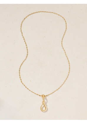 Marla Aaron - Small True Lover's Knot Lock + Chain 18-karat Gold Necklace - One size