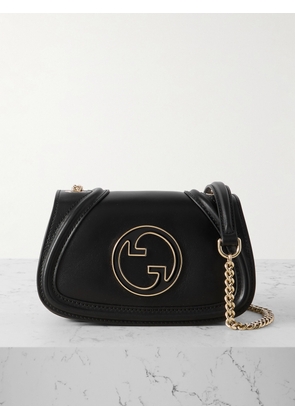 Gucci - Blondie Leather Shoulder Bag - Black - One size