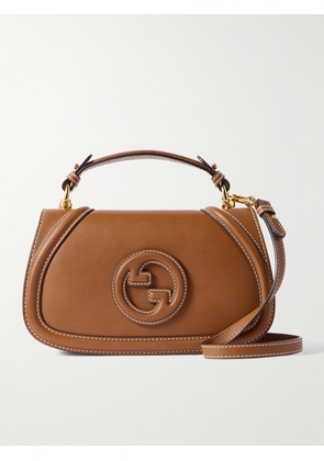Gucci - Blondie Leather Shoulder Bag - Brown - One size