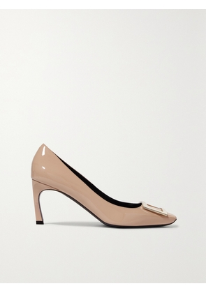 Roger Vivier - Belle Vivier Trompette 70 Patent-leather Pumps - Neutrals - IT34,IT34.5,IT35,IT35.5,IT36,IT36.5,IT37,IT37.5,IT38,IT38.5,IT39,IT39.5,IT40,IT40.5,IT41,IT41.5,IT42