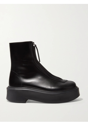 The Row - Leather Ankle Boots - Black - IT35,IT35.5,IT36,IT36.5,IT37,IT37.5,IT38,IT38.5,IT39,IT39.5,IT40,IT40.5,IT41,IT41.5,IT42