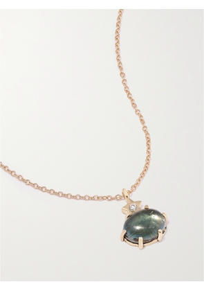 Andrea Fohrman - Mini Cosmo 14-karat Gold, Topaz And Diamond Necklace - One size