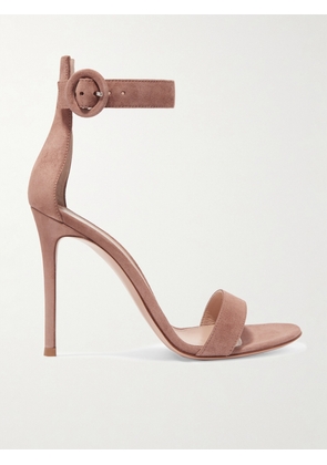 Gianvito Rossi - Portofino 105 Suede Sandals - Neutrals - IT34,IT34.5,IT35,IT35.5,IT36,IT36.5,IT37,IT37.5,IT38,IT38.5,IT39,IT39.5,IT40,IT40.5,IT41,IT41.5,IT42