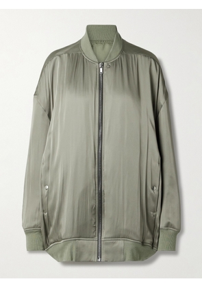 Rick Owens - Peter Oversized Padded Satin Jacket - Green - IT38,IT40,IT42,IT44,IT46,IT48