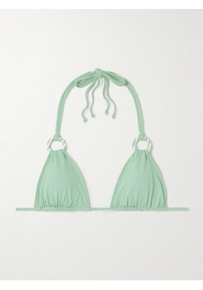 Marysia - Del Mar Embellished Triangle Bikini Top - Green - xx small,x small,small,medium,large,x large,xx large