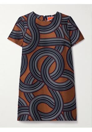 La DoubleJ - Icon Jacquard Mini Dress - Blue - xx small,x small,small,medium,large,x large,xx large