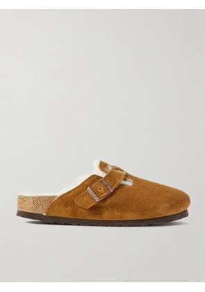 Birkenstock - Boston Shearling-lined Suede Clogs - Brown - IT35,IT36,IT37,IT38,IT39,IT40,IT41,IT42