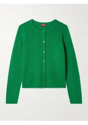 STAUD - Midnight Cashmere Cardigan - Green - x small,small,medium,large