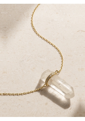 JIA JIA - 14-karat Gold, Quartz And Diamond Necklace - One size