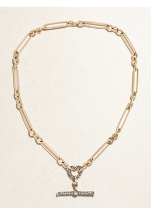 Lucy Delius - Trombone Link Chain 14-karat Recycled Gold Diamond Necklace - One size