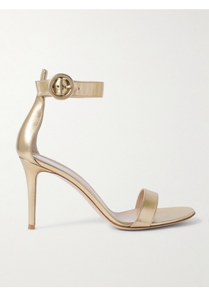 Gianvito Rossi - Portofino 85 Metallic Leather Sandals - Gold - IT34,IT35,IT35.5,IT36,IT36.5,IT37,IT37.5,IT38,IT38.5,IT39,IT39.5,IT40,IT40.5,IT41,IT41.5,IT42