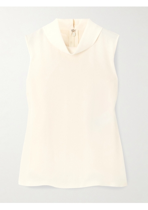 Valentino Garavani - Silk-georgette Blouse - Ivory - IT36,IT38,IT40,IT42,IT44,IT46,IT48,IT50
