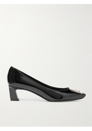 Roger Vivier - Decollete Trompette 45 Patent-leather Pumps - Black - IT34,IT34.5,IT35,IT35.5,IT36,IT36.5,IT37,IT37.5,IT38,IT38.5,IT39,IT39.5,IT40,IT40.5,IT41,IT41.5,IT42