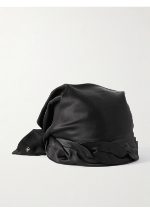 Valentino Garavani - Silk-satin Hair Wrap - Black - S,M,L