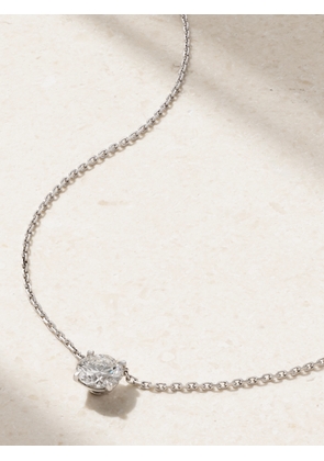 David Morris - 18-karat White Gold Diamond Necklace - Silver - One size