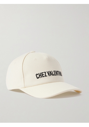 Valentino Garavani - Embroidered Cotton-canvas Baseball Hat - Cream - 56,57,58