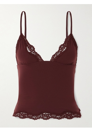 SKIMS - Fits Everybody Lace Triangle Cami - Oxblood - Burgundy - XXS,XS,S,M,L,XL,2XL,3XL,4XL