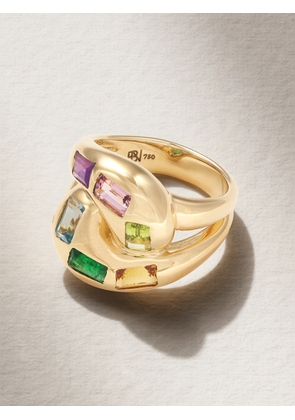 Brent Neale - Knot 18-karat Gold Multi-stone Ring - 3,4,5,6