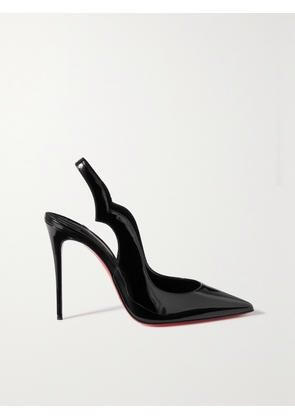 Christian Louboutin - Hot Chick Sling 100 Patent-leather Slingback Pumps - Black - IT34,IT34.5,IT35,IT35.5,IT36,IT36.5,IT37,IT37.5,IT38,IT38.5,IT39,IT39.5,IT40,IT40.5,IT41,IT41.5,IT42