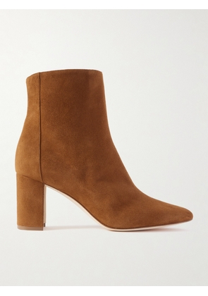Manolo Blahnik - Rosie 70 Suede Ankle Boots - Brown - IT36,IT36.5,IT37,IT37.5,IT38,IT38.5,IT39,IT39.5,IT40,IT40.5,IT41,IT41.5,IT42