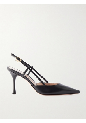 Gianvito Rossi - Ascent 85 Leather Slingback Pumps - Black - IT34,IT35,IT35.5,IT36,IT36.5,IT37,IT37.5,IT38,IT38.5,IT39,IT39.5,IT40,IT40.5,IT41,IT41.5,IT42
