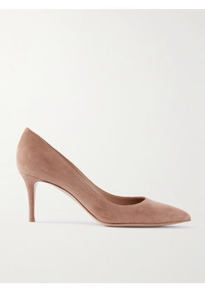 Gianvito Rossi - Gianvito 70 Suede Pumps - Neutrals - IT34,IT35,IT35.5,IT36,IT36.5,IT37,IT37.5,IT38,IT38.5,IT39,IT39.5,IT40,IT40.5,IT41,IT41.5,IT42
