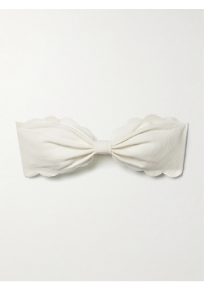 Marysia - Antibes Recycled-seersucker Bikini Top - Off-white - xx small,x small,small,medium,large,x large,xx large