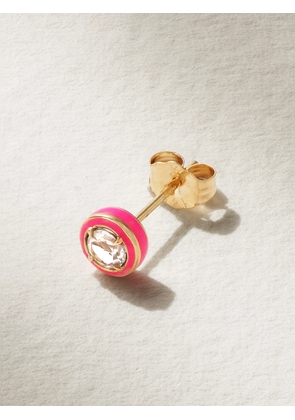 Alison Lou - Cocktail 14-karat Gold, Topaz And Enamel Single Earring - One size