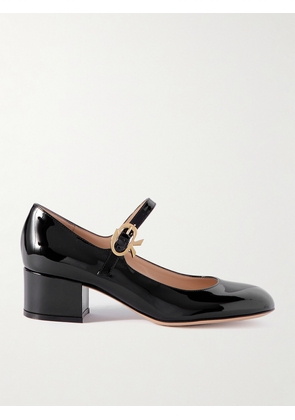 Gianvito Rossi - Ribbon 45 Patent-leather Mary Jane Pumps - Black - IT34,IT35,IT35.5,IT36,IT36.5,IT37,IT37.5,IT38,IT38.5,IT39,IT39.5,IT40,IT40.5,IT41,IT41.5,IT42