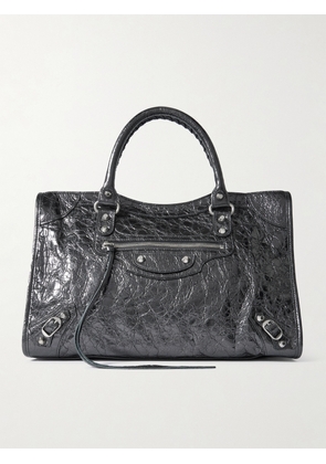 Balenciaga - Le City Medium Textured-leather Tote - Gray - One size