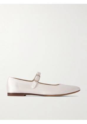 Le Monde Béryl - Satin Mary Jane Ballet Flats - Ivory - IT35,IT36,IT36.5,IT37,IT37.5,IT38,IT38.5,IT39,IT39.5,IT40,IT40.5,IT41,IT41.5,IT42