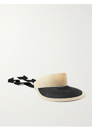 Eugenia Kim - Ricky Grosgrain-trimmed Hemp Visor - Neutrals - One size
