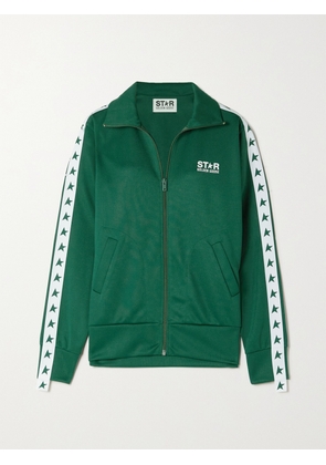 Golden Goose - Webbing-trimmed Piqué Track Jacket - Green - x small,small,medium,large,x large