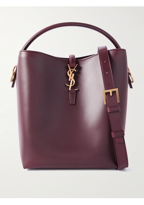 SAINT LAURENT - Le 37 Leather Bucket Bag - Burgundy - One size