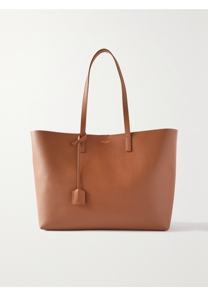 SAINT LAURENT - East West Large Leather Tote - Brown - One size